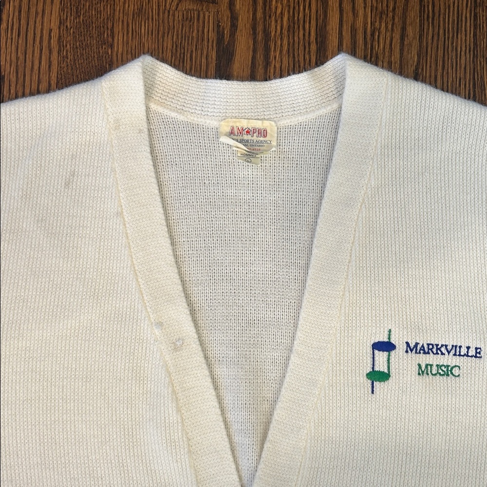 Vintage 80s Preppy Knit Cardigan Sweater - Picture 11 of 12